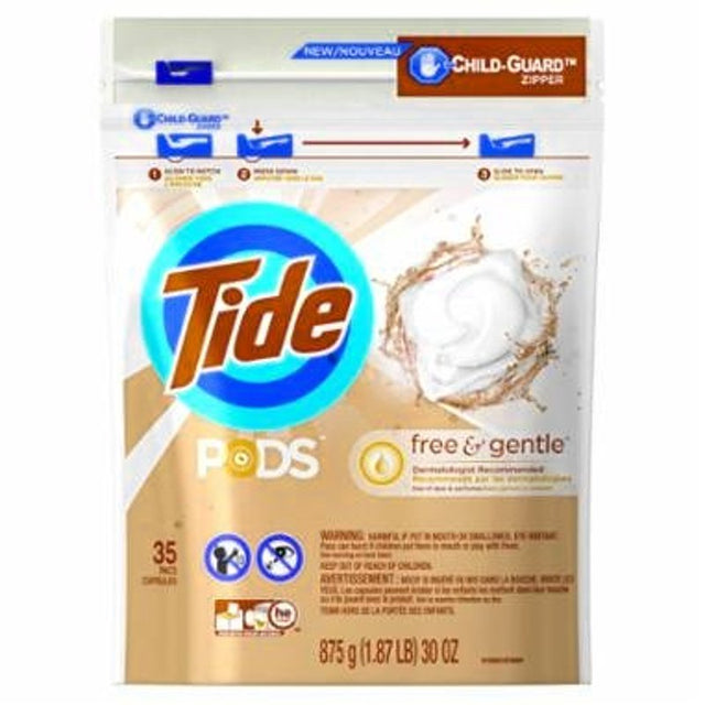 Tide PODS 89887 Laundry Detergent, Liquid, Chemical, Pack of 4