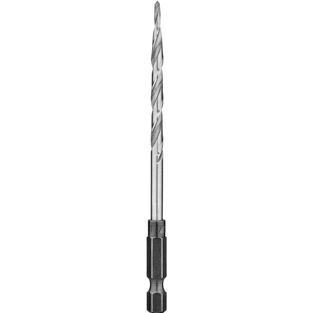 DEWALT DW2538 Drill Bit, 11/64 in Dia, 3-1/2 in OAL, Countersink, Spiral Flute, 2-Flute, 1/4 in Dia Shank, Hex Shank