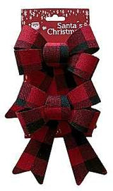Hometown Holidays 68702 Plain Buffalo Bow, 2-PK, Pack of 24