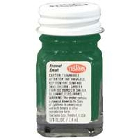 Testors 1124TT Enamel Paint, Gloss, Green, 0.25 oz, Bottle