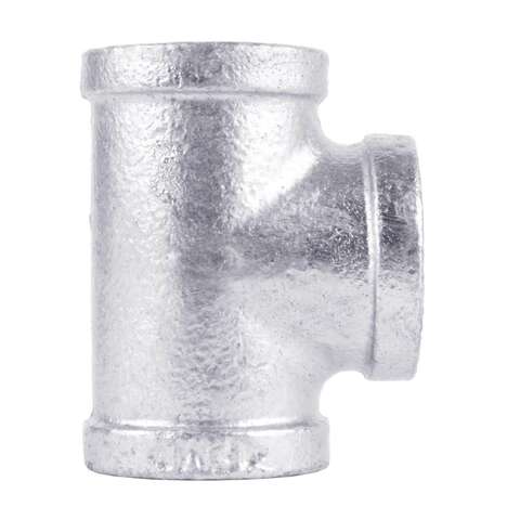 STZ Industries 1/2 in. FIP each X 1/2 in. D FIP 1/2 in. D FIP Galvanized Malleable Iron Tee, Pack of 5