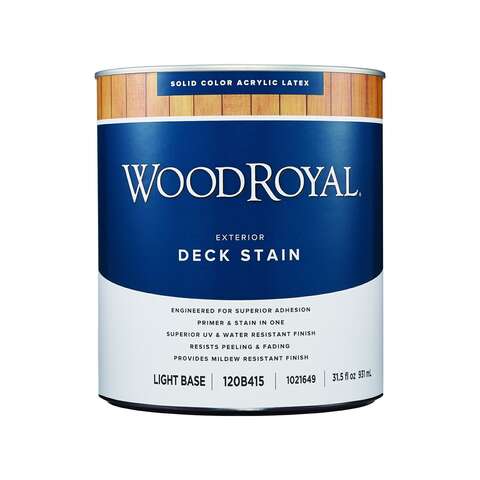 Ace Wood Royal Solid Tintable Flat Tint Base Light Base Acrylic Latex Deck Stain 1 qt, Pack of 4