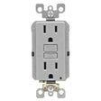 Leviton SmartlockPro 15 amps 125 V Gray GFCI Outlet 5-15R 1 pk