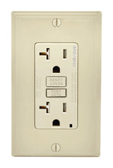 Leviton SmartlockPro 20 amps 125 V Duplex Light Almond AFCI/GFCI Dual Function Outlet 5-20R 1 pk