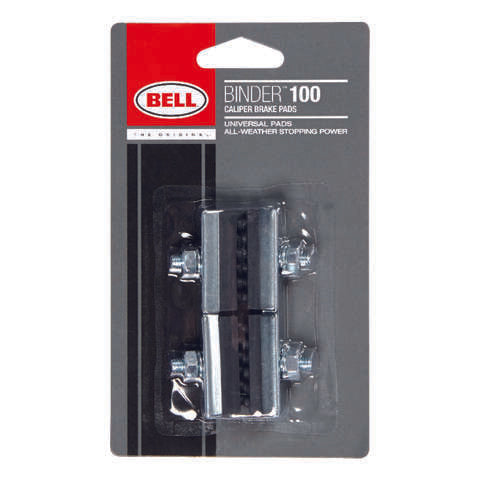 Bell Sports Binder 100 Rubber Bike Brake Pads Black/Silver