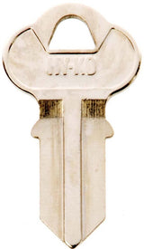 Hy-Ko 11010CG1 Key Blank, Brass, Nickel, For: Chicago Cabinet, House Locks and Padlocks, CG1 Key Number, Pack of 10
