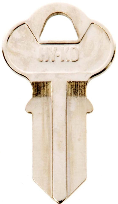 Hy-Ko 11010CG1 Key Blank, Brass, Nickel, For: Chicago Cabinet, House Locks and Padlocks, CG1 Key Number, Pack of 10