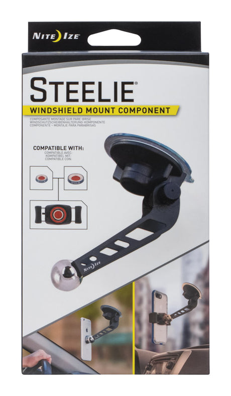 Nite Ize Steelie Black/Silver Windshield Cell Phone Mount For All Mobile Devices