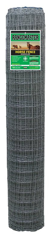 Rangemaster 6793 Horse Fence, 2 x 4 in Stay Spacing, 100 ft L, 60 in H, Galvanized, Class 1