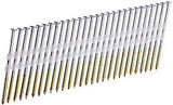 Senco GL24ASBS Series Collated Nail, Plastic Strip Collation, 2-3/8 in L, Steel, Galvanized, Full Round Head, Ring Shank