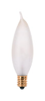 Satco 15 W CA9 Chandelier Incandescent Bulb E12 (Candelabra) Soft White 1 pk, Pack of 25