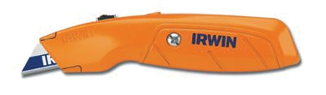 Irwin 2082300 Utility Knife, 1-1/2 in W Blade, Bi-Metal Blade, Ergonomic Handle, Orange Handle