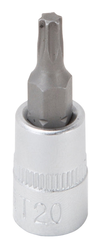 Vulcan 55050028SD Star Bit Socket, T20 Tip, Chrome