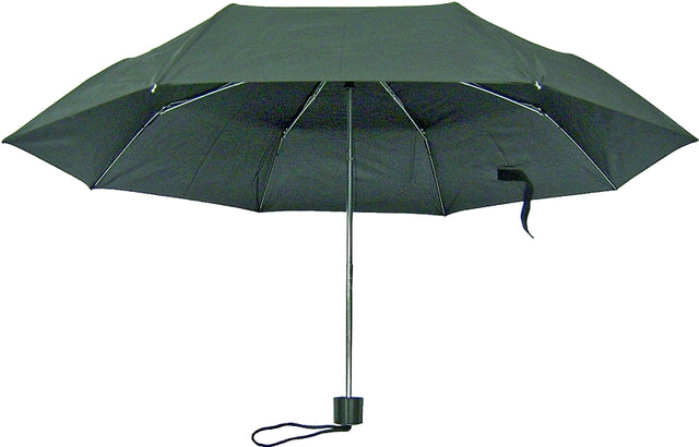 Diamondback Mini Rain 123 Umbrella, Nylon Fabric, Black Fabric, 19 in