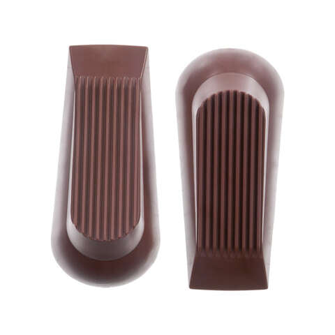 Ace 5 in. L Rubber Brown Wedge Door Stop, Pack of 5