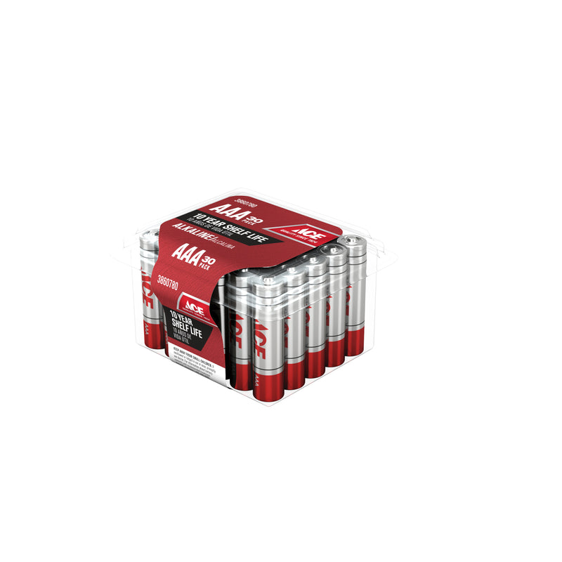 Ace AAA Alkaline Batteries 30 pk Boxed