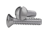 Amertac No. 6 X 1/2 in. L Slotted Oval Head Standard Wallplate Screws