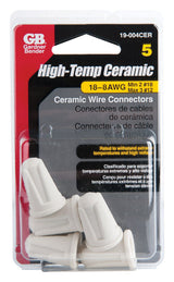 Gardner Bender High Temp Ceramic Wire Connectors 35/64 in. D 5 pk