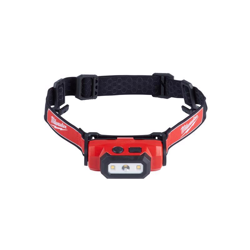 Milwaukee Redlithium 475 lm Black/Red LED Head Lamp