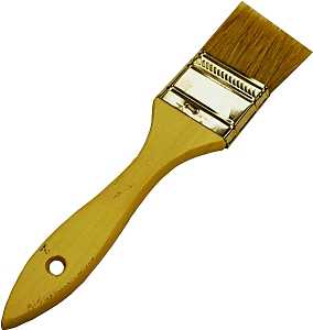 Wooster F5117-2 Paint Brush, 2 in W, 1-11/16 in L Bristle, China Bristle, Plain-Grip Handle