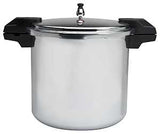 Imusa A417-80808 Pressure Cooker, 22 qt, 13.8 in Dia, Aluminum, Silver, Mirror Polished/Natural