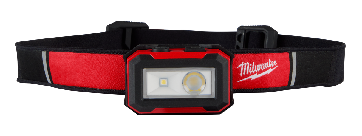 Milwaukee 2012R Rechargeable Headlamp and Task Light, Lithium-Ion Battery, LED Lamp, 450, Spot, Flood Beam