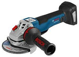 Bosch GWS18V-45PCN EC Brushless Angle Grinder with No Lock-On Paddle Switch, Tool Only, 6.3 Ah, Side Handle