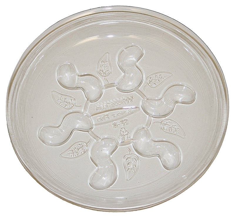 Gardener's Blue Ribbon Saucer Plus SP8VUS Planter Saucer, 8 in Dia, Plastic, Clear, Pack of 24