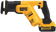 DEWALT DCS387P1 Series Reciprocating Saw Kit, Battery Included, 20 V, 5 Ah, 1-1/8 in L Stroke, 0 to 2900 spm