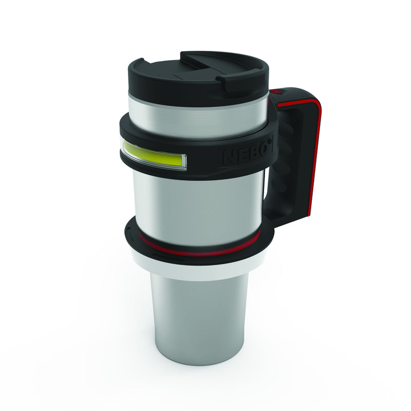 NEBO 350 lm Black/Red Flashlight Lantern