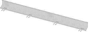 FRONT WIRE SINGLE CHROME 48IN, Pack of 20