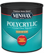 Minwax Polycrylic 244444444 Polyurethane, Semi-Gloss, Liquid, Crystal Clear, 0.5 pt Can