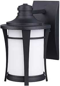 Canarm MAYA Series IOL138BK Outdoor Wall Light, 120 V, Incandescent Lamp