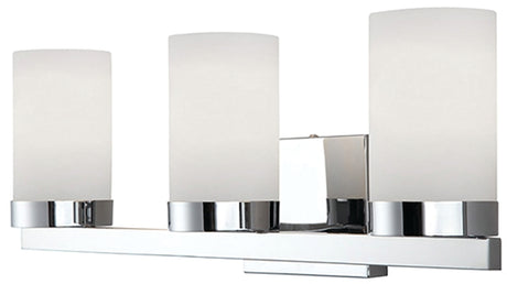 Canarm IVL429A03CH Vanity Light, Chrome Fixture, 100 W, 3-Lamp, A Lamp, Steel Fixture