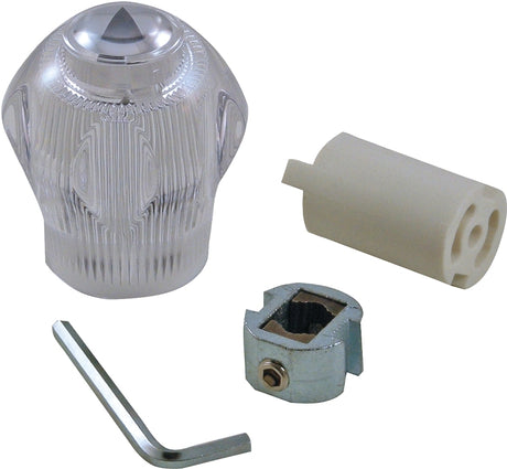 Danco 80015 Diverter Handle, Canopy, Large Windsor, Specifications: 2.56 in OD, Acrylic