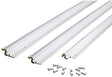 M-D 91850 Jamb Weatherstrip, 0.63 in Thick, Aluminum/Vinyl, White