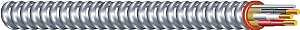 Southwire Duraclad 55278521 Armored Cable, 14 AWG Cable, 3 -Conductor, Copper Conductor, THHN Insulation, 25 ft L