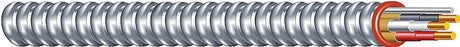 Southwire Duraclad 55278521 Armored Cable, 14 AWG Cable, 3 -Conductor, Copper Conductor, THHN Insulation, 25 ft L