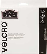 VELCRO Brand 91365 Fastener, 1 in W, 10 ft L, Nylon, Titanium, Rubber Adhesive