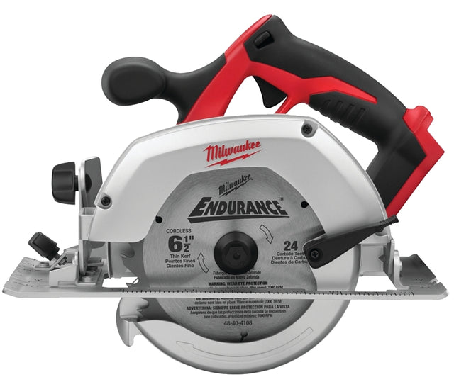 Milwaukee 2630-20 Circular Saw, Tool Only, 18 V, 2.8 Ah, 6-1/2 in Dia Blade, 50 deg Bevel