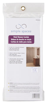 Simple Spaces SD-PCP01-F3L Shower Curtain, Vinyl, Frosted, Frosted