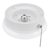 ETI 3.58 in. H X 7 in. W X 7 in. L White LED Ceiling Spin Light