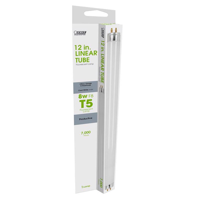 Feit Legacy Bulbs 8 W T5 0.63 in. D X 12 in. L Fluorescent Bulb Cool White Linear 4100 K 1 pk