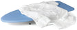 Honey-Can-Do BRD-01293 Series Ironing Board, 12.6 in OAH, 1.2 in OAW, Wood Frame, Blue/White Board