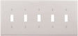 Eaton Wiring Devices PJ5W Wallplate, 10-1/2 in L, 4.88 in W, 5 -Gang, Polycarbonate, White, High-Gloss