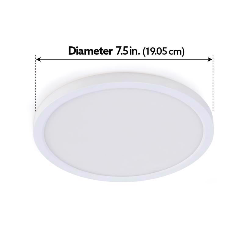 Feit EDGELIT Frost Warm White 7.5 in. W Aluminum LED Retrofit Recessed Lighting 10.5 W