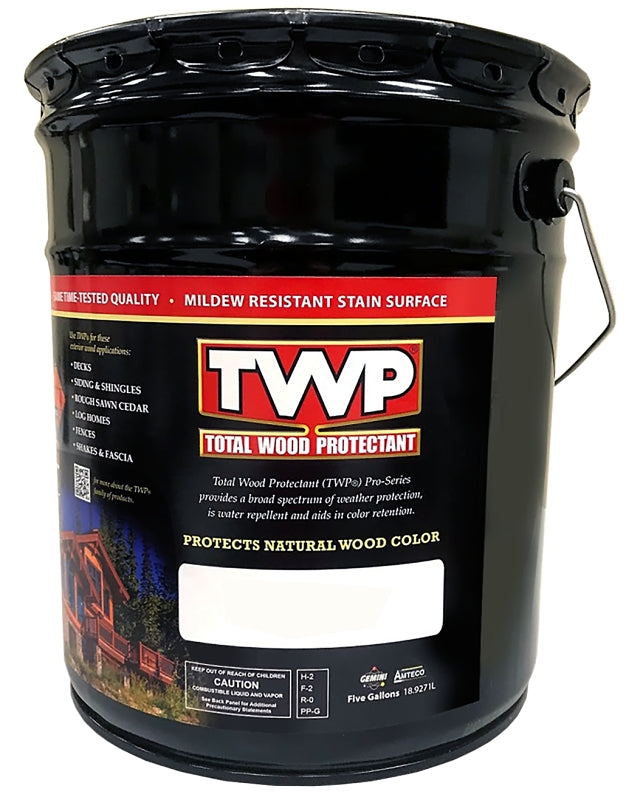 TWP TWP-101-5 Wood Preservative, 100 to 400 sq-ft/gal Coverage Area, Cedartone, Liquid, 5 gal Can