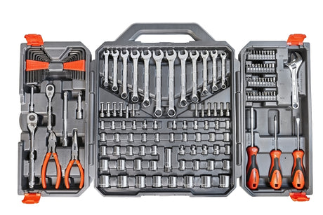 Crescent CTK150 Professional Tool Set, 150-Piece, Alloy Steel, Polished Chrome