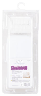 Simple Spaces SD-625FT-3L Shower Curtain with Hook, PVC/Vinyl, Frosted, Frosted