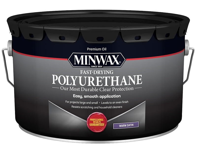 Minwax 71060000 Polyurethane, Oil Base, Clear, Liquid, 2.5 gal Can, 0.91 Specific Gravity